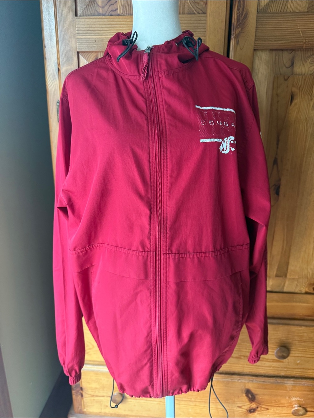 Washington State Cougars Kids' Red Windbreaker Jacket